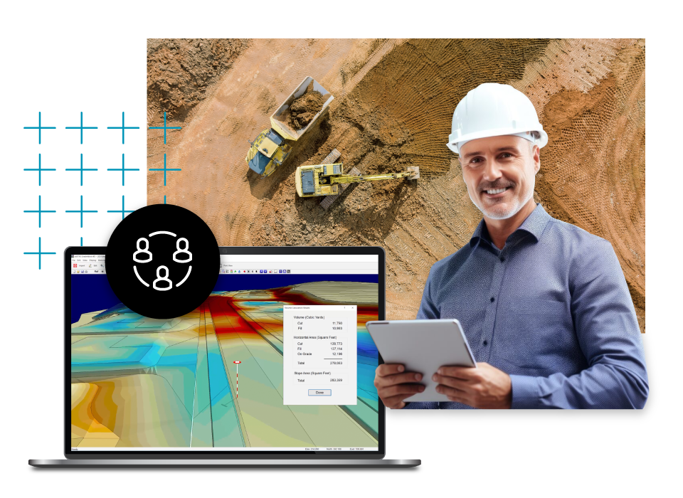 Construction executive using AGTEK software